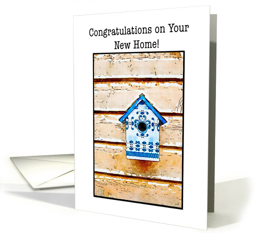 Bird House New Home Congratulations card (1402104)