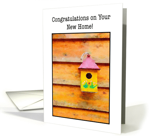 Bird House New Home Congratulations card (1402108)