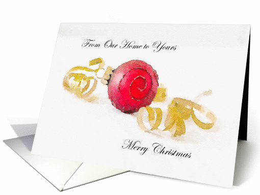 Merry Christmas From Our Home to Yours card (1404164)
