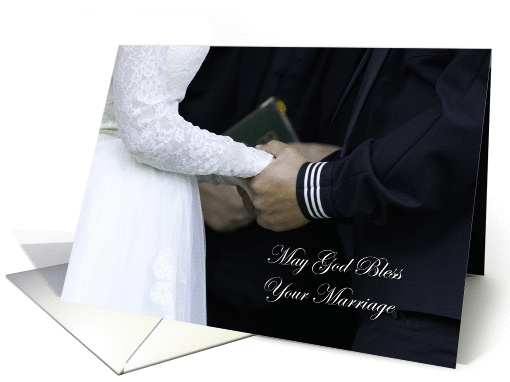 God's Blessing on Military Marriage card (1404166)