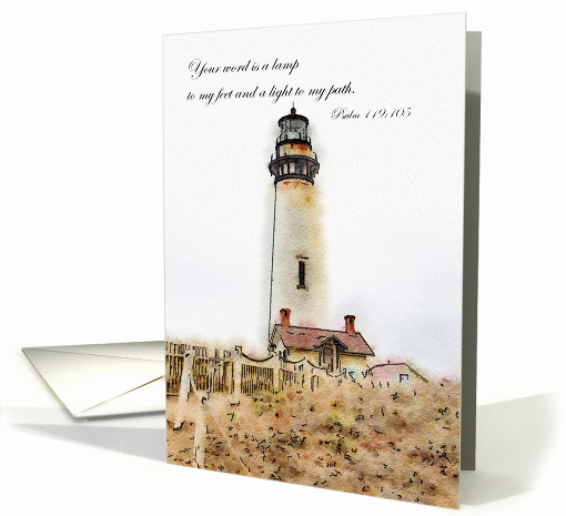 Encouragement, Lighthouse Scripture card (1404168)