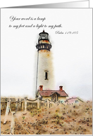 Encouragement, Lighthouse Scripture card