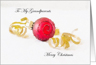 Merry Christmas Grandparents card