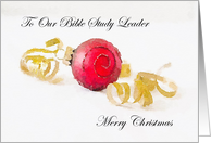 Merry Christmas to Bible Study Leader card