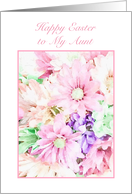 Happy Easter Aunt Pastel Bouquet card