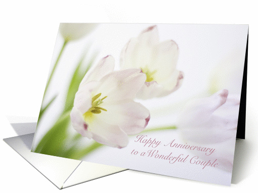 Happy Anniversary Couple Pink Tulips card (1414084)