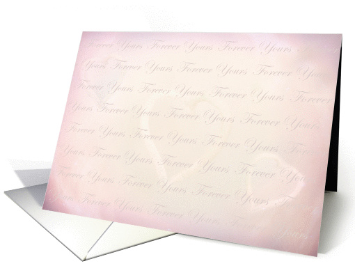 Happy Valentine's Day Forever Yours with Pastel Hearts card (1420306)