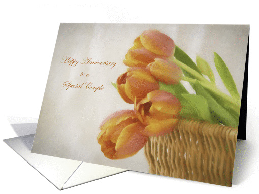 Happy Anniversary Special Couple with Tulips card (1420448)