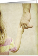 Happy Father’s Day Dad Holding Daughter’s Hand card