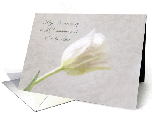Floral Happy Anniversary Daughter and Son-in-Law card (1420574)