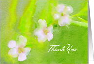 Watercolor Garden Thank You card