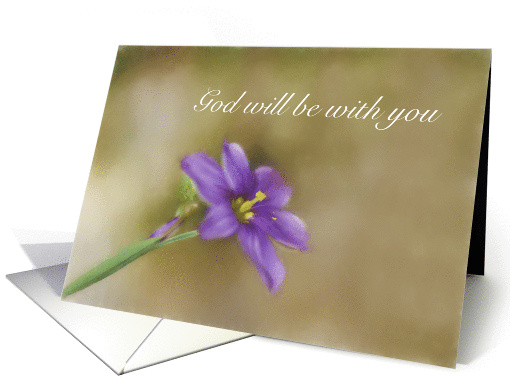 Purple Flower Spiritual Encouragement card (1429070)