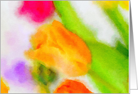 Watercolor Tulip Notecard Blank Inside card