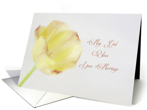 God Bless Your Marriage Tulip card (1429672)