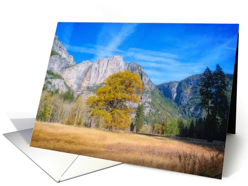 Yosemite Landscape Notecard Blank Inside Any Occasion card (1431756)