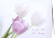 God’s Blessings on Your Marriage Soft Tulips card