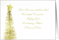 Religious Christmas card