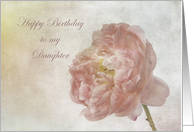 Pastel Camelia Birthday for Daughter card