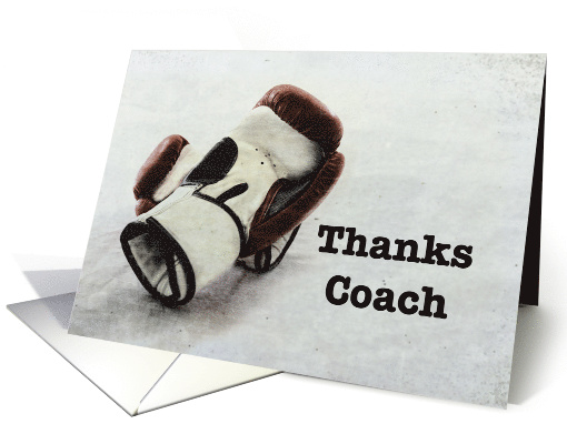 Thank You to Boxing Coach/Trainer card (1465026)