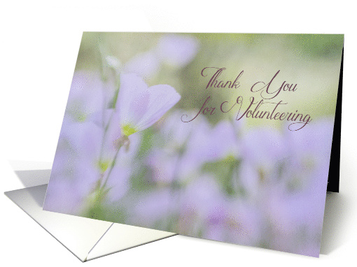 Thank You for Volunteering Floral card (1474464)