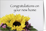 Congratulations New Home Bouquet card