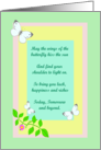 An Irish Blessing Wedding Card Pastels and Butterflies card