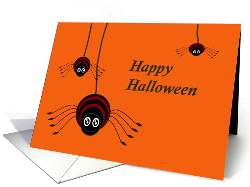 Happy Halloween Spiders You are Invited Invitation card (1143084)