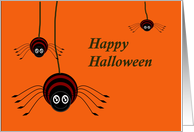 Happy Halloween Spiders You are Invited Invitation card