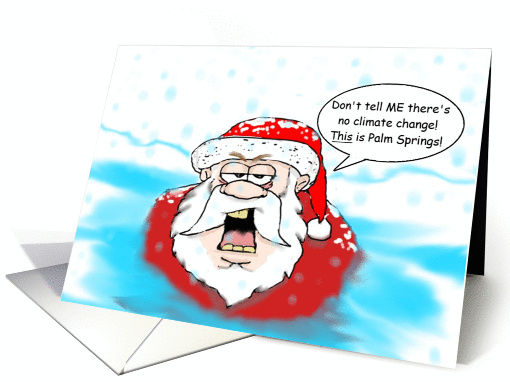Climate Change Santa card (1141682)