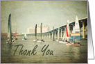 Thank You - Sailboats card