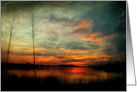 Sunset along the Bayou Blank Card