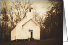 Little Country Church Blank Note Card