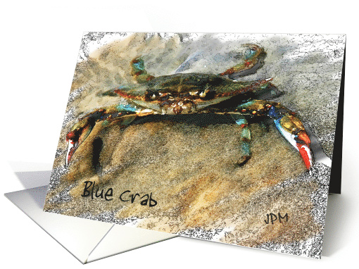 Coastal Blue Crab Blank card (1143714)