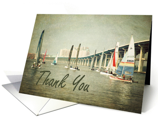 Thank You - Sailboats card (1146160)