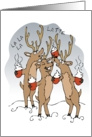Cheers to you! Christmas Cheers! Santa’s Reindeer humor card
