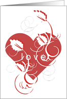 Love Flourish card