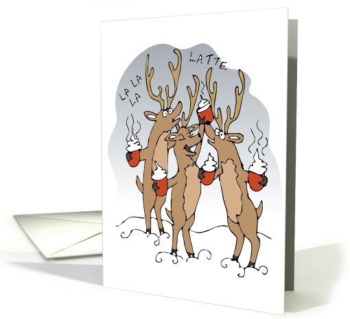 Cheers to you! Christmas Cheers! Santa's Reindeer humor card (1152474)