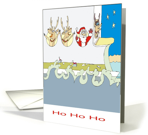 Commuting Santa Claus card (1152486)