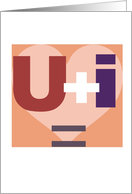 You and I equal forever ... card