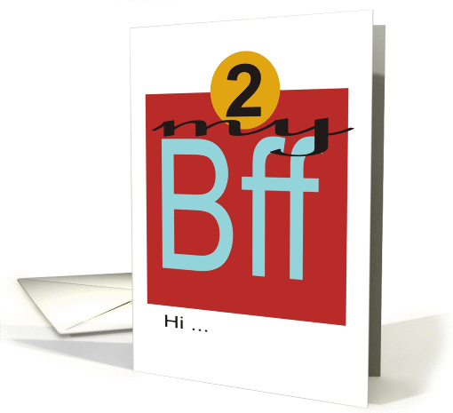 BFF... Hi card (1152320)
