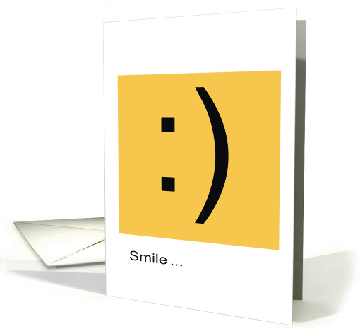 You make me smile :) card (1169180)