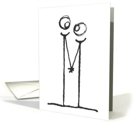 Lovers Hand in hand date card (1158772)