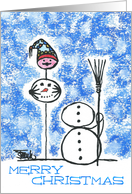 White christmas card