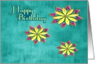 Birthday Flowers card