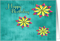 Birthday Flowers card