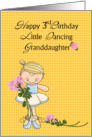 Granddaughter 3rd Birthday, Dancing card