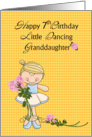Granddaughter 7th Birthday, Dancing card