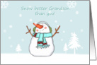 Grandson Snow Better Christmas card