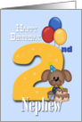 Nephew 2nd Birthday Puppy card