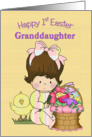 Happy First Easter, Granddaughter card